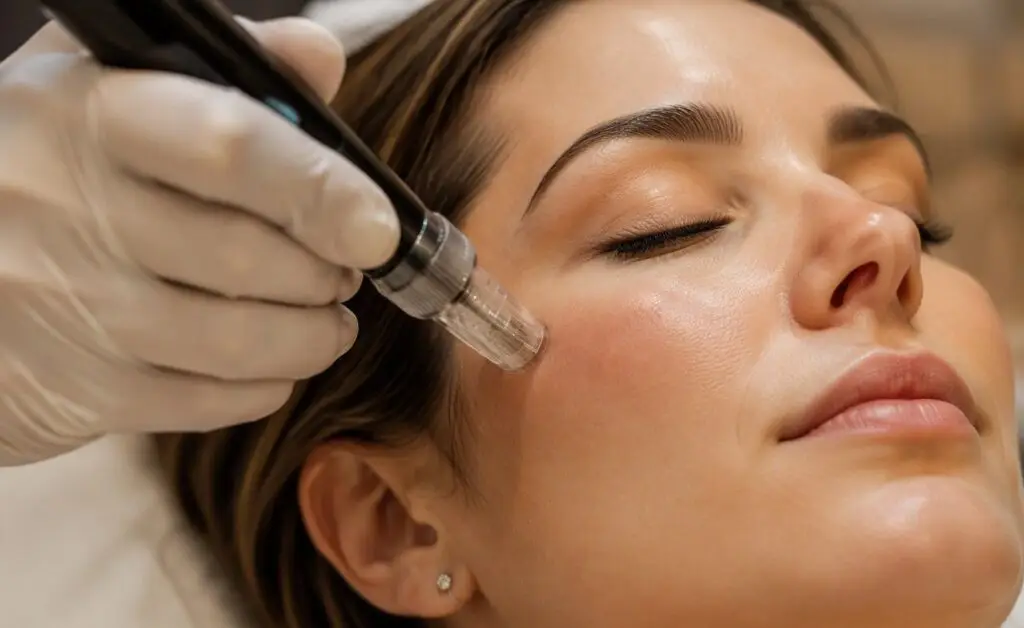 Microneedling for acne scars treatment